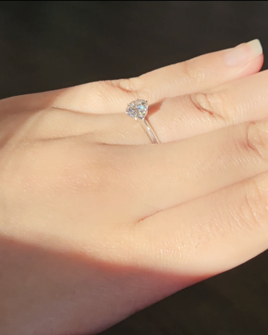 18k 1.02 CT Lab Soilataire Ring