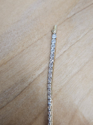 5 ct Lab 7 Inches Yellow Tennis Bracelet