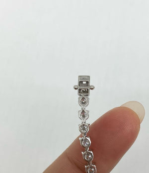 5.76 CT LAB 3 PRONGS TENNIS BRACELET