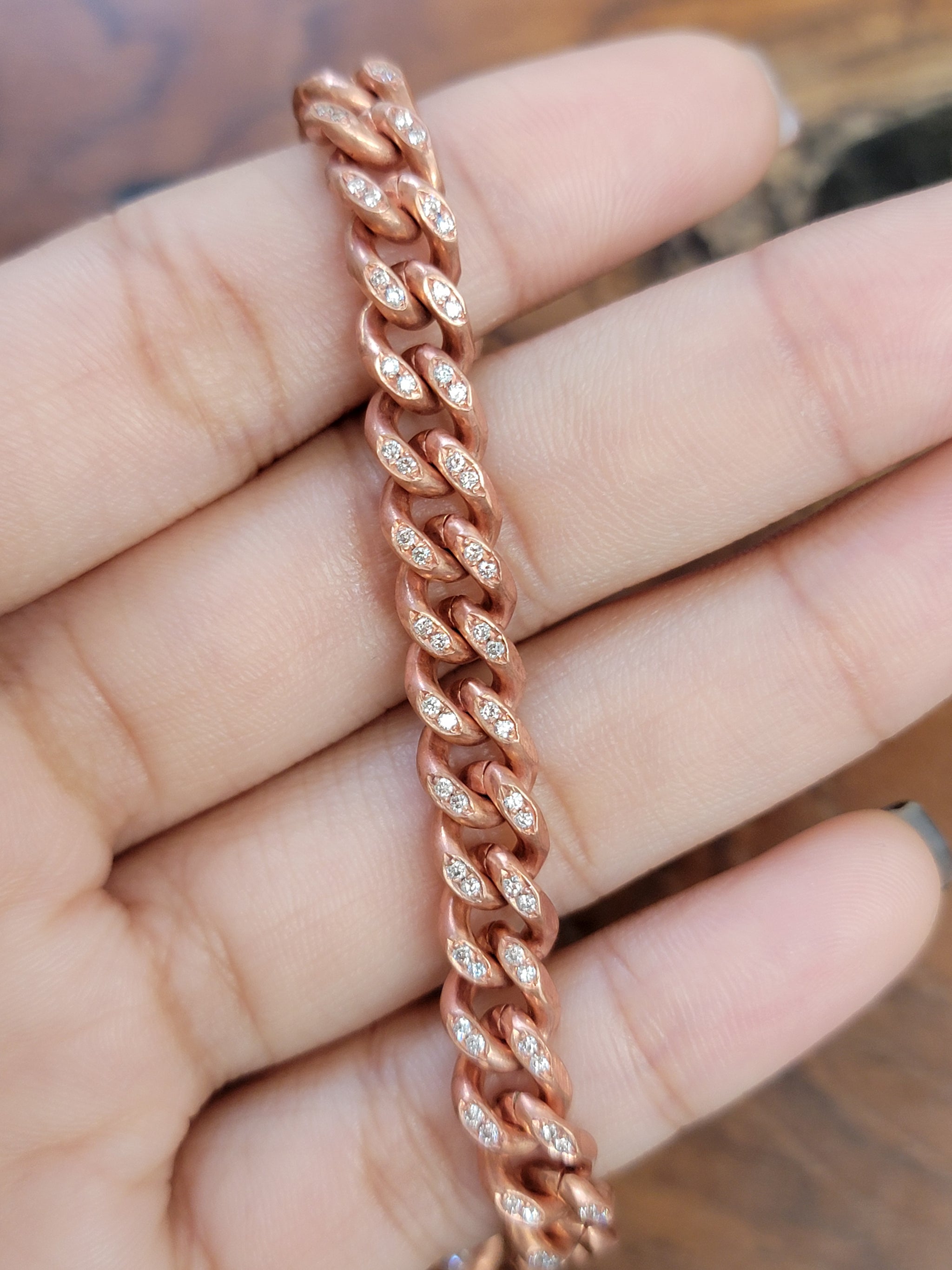 1 CT  8 INCHES Copper Cubin Chain