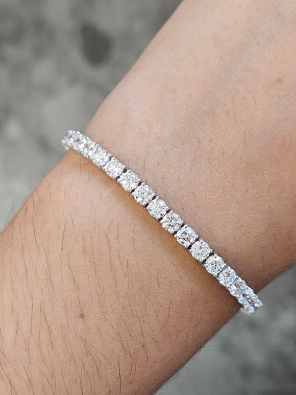 7.5 CT Lab 6.5 Inches Tennis Bracelet