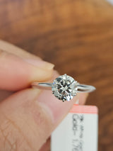 18k 1.02 CT Lab Soilataire Ring