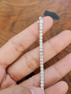 4.74 ct Lab 7 Inches Tennis Bracelet