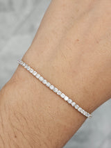 3 CT Lab 7.15 Inches Yellow Tennis Bracelet