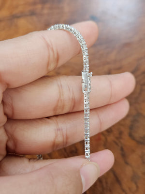 2.31 CT Lab 7 Inches Tennis Bracelet