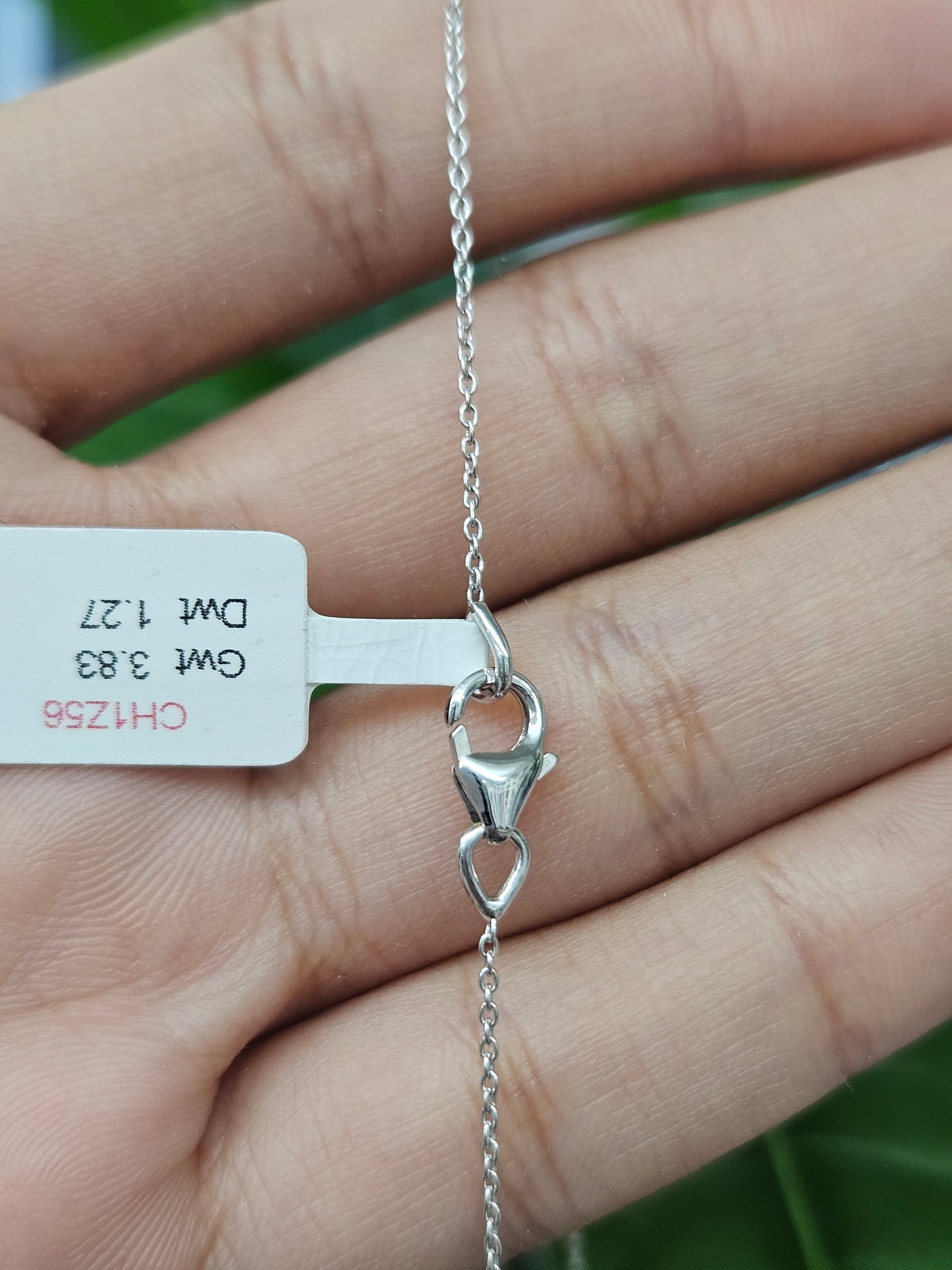 Radiant cut 18K White Gold Natural Diamond Necklace