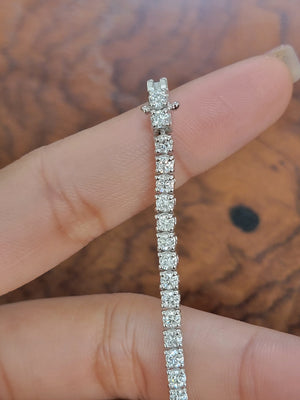 4.05 ct Lab 7 inches Tennis Bracelet