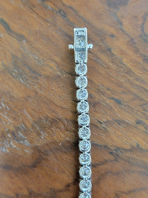 4.05 ct Lab 7 inches Tennis Bracelet