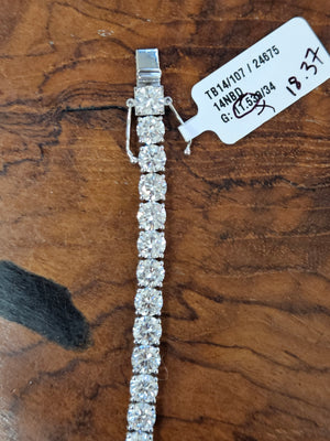 18.37 CT Lab 7.25 inches Tennis Bracelet