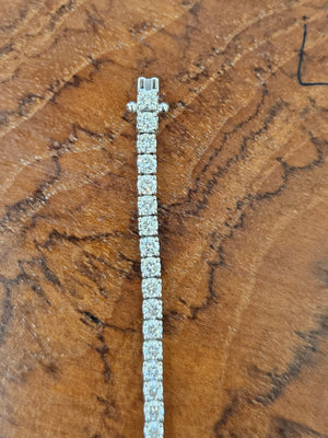 4.11 ct Lab 7 inches Tennis Bracelet