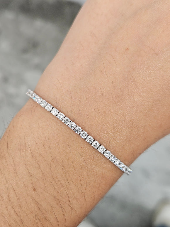 4.16 CT Lab 7 Inches Tennis Bracelet