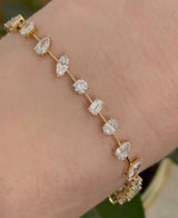 5.81ct Multi Shaped Lab Diamond Tennis Bracelet