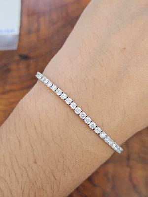 4.74 ct Lab 7 Inches Tennis Bracelet
