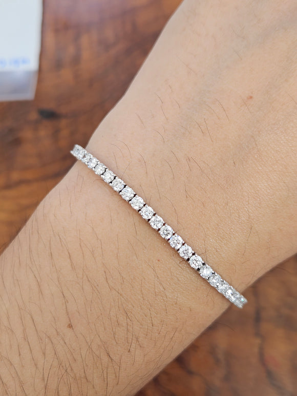 4.74 ct Lab 7 Inches Tennis Bracelet