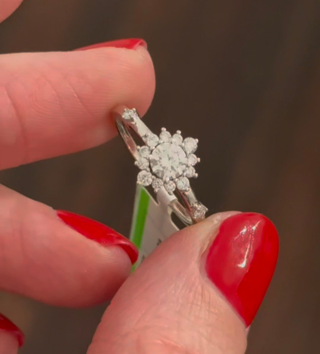 White Gold 0.21ct Lab Diamond Ring