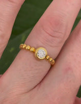 Yellow Gold 0.3ct Lab Diamond Ring