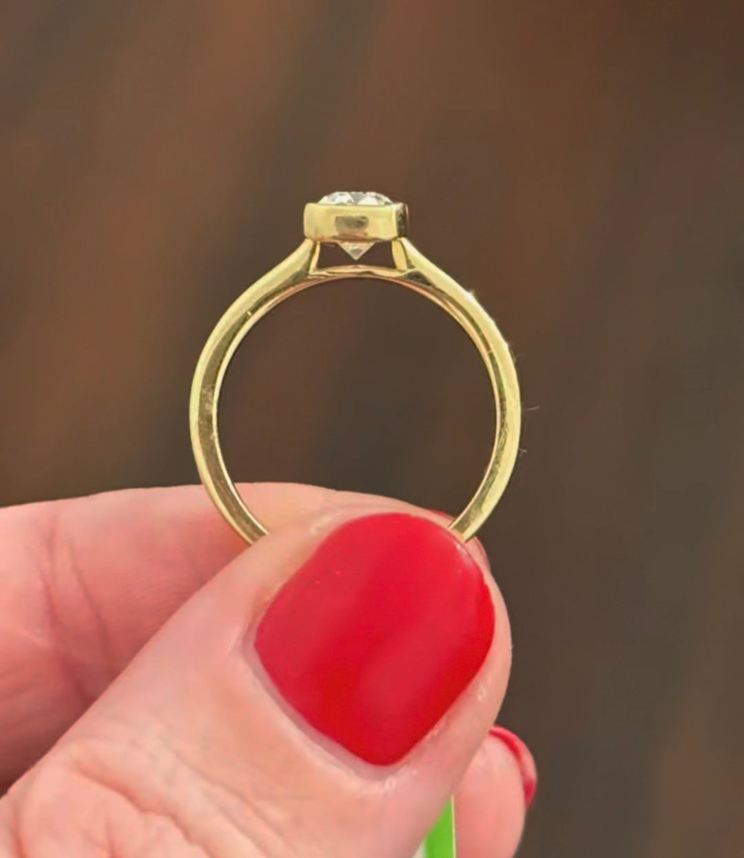 Yellow Gold 1.78ct OMC Lab Diamond Ring