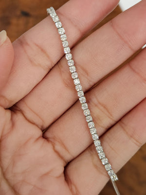 3 ct Lab 7.25 inches Tennis Bracelet