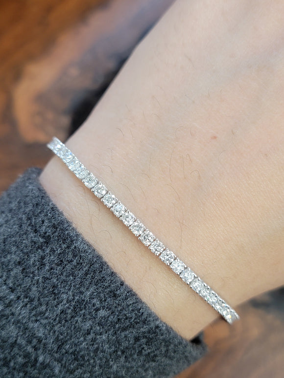 4.61 CT Lab 6.75 inches Tennis Bracelet