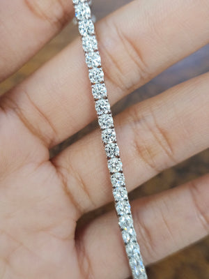 5.93 CT Lab 6.25-6.3 "  Tennis Bracelet