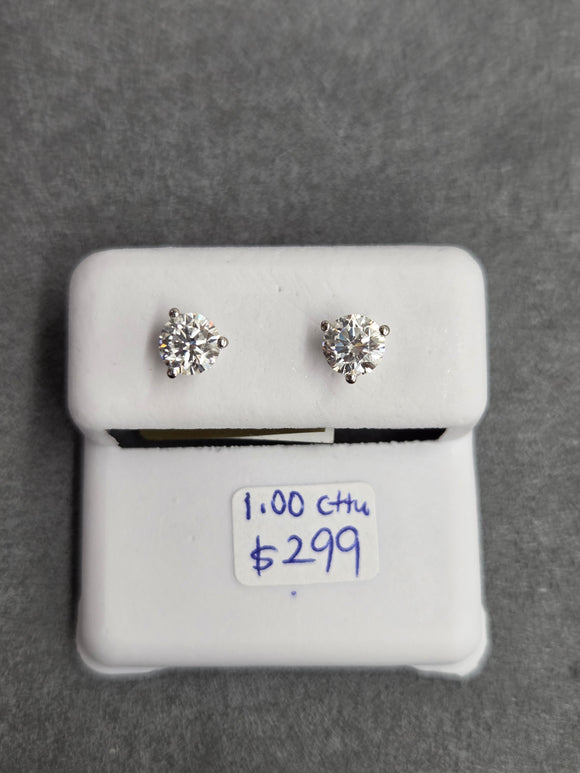 1.00 cttw Lab Diamond Martini Stud