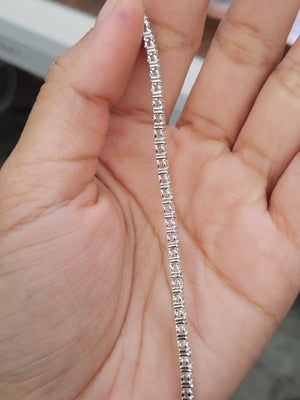 6.6 CT Lab 6.5 Inches Tennis Bracelet