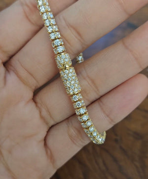 14.06 CT Lab 7 inches Yellow Diamond Bracelet