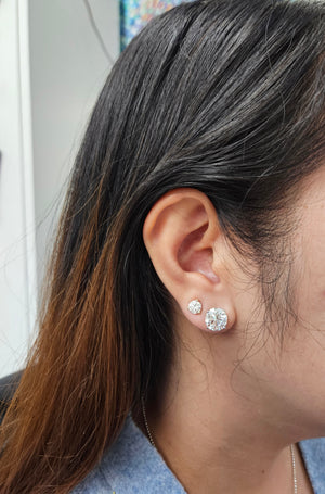 IGI certified 6 ctw Platinum Studs