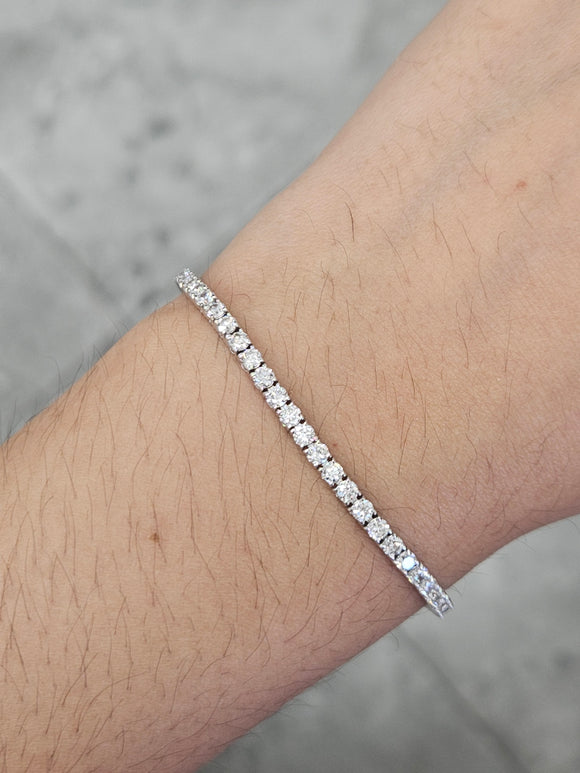 3.84 CT Lab 7 Inches Tennis Bracelet