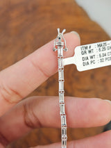 5.04 CT Lab 7 Inches Emerald Bracelet