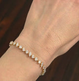 5.81ct Multi Shaped Lab Diamond Tennis Bracelet