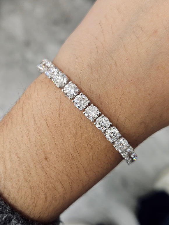 18.37 CT Lab 7.25 inches Tennis Bracelet