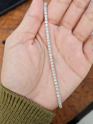 4.35 ct Lab 7 Inches Tennis Bracelet