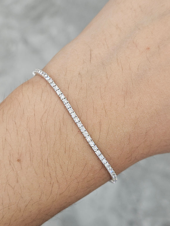 1.30 CT Lab 7 Inches Tennis Bracelet