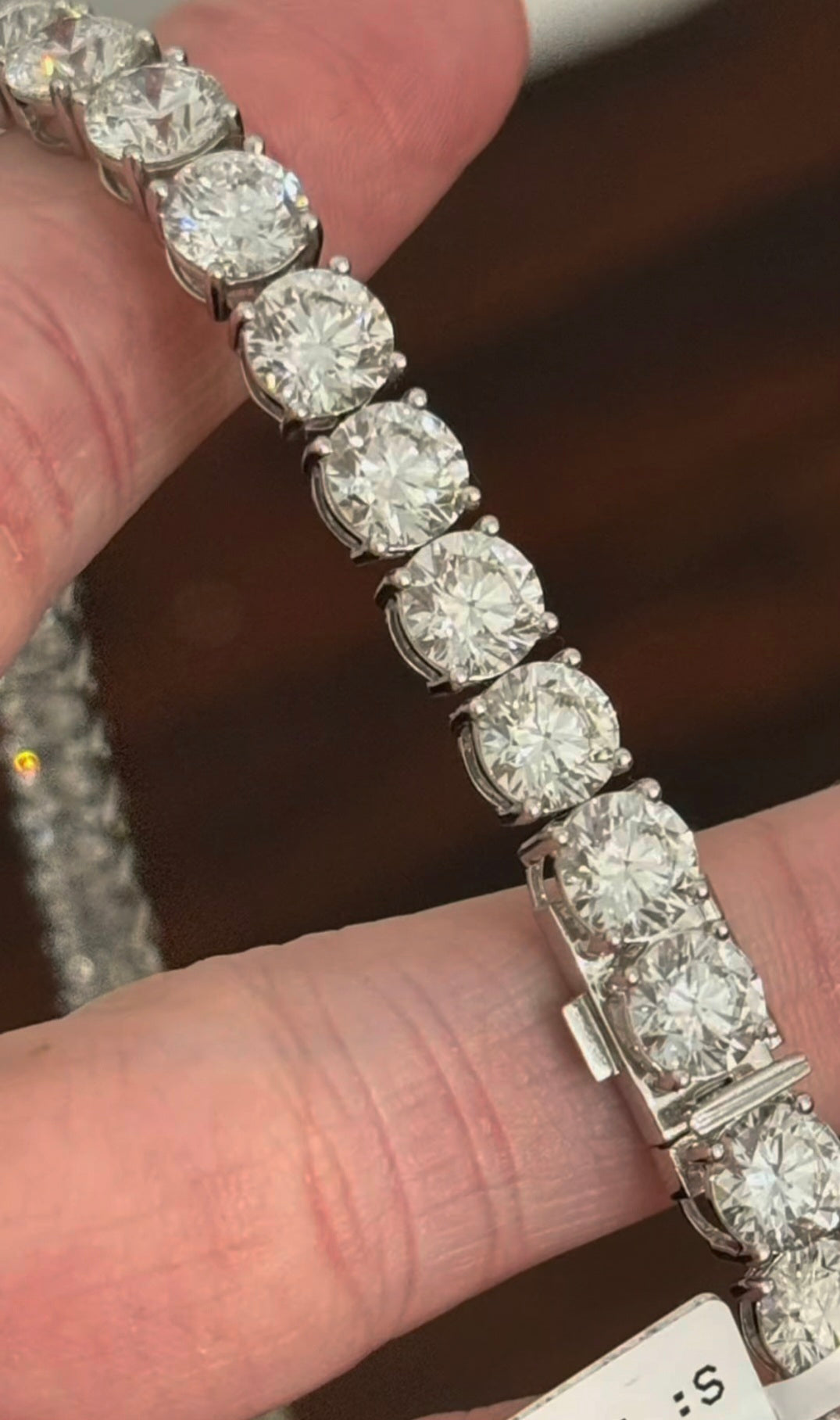 65.99ct Lab Diamond 16.5" Tennis Necklace