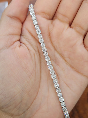 *Apprasial *9.25 CT Lab 7 inches Tennis Bracelet