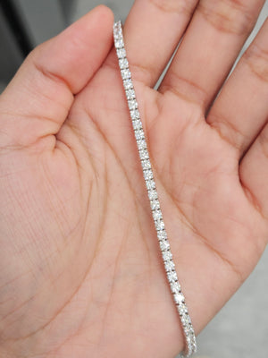 4.4 CT Lab 7 Inches Tennis Bracelet