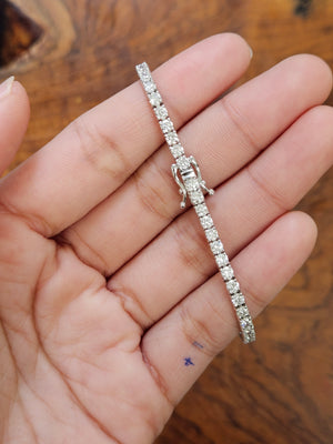 4.35 ct Lab 7 Inches Tennis Bracelet