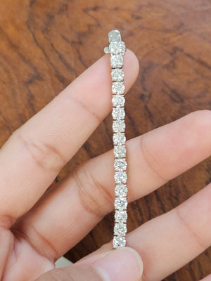 7.5 CT Lab 6.5 Inches Tennis Bracelet