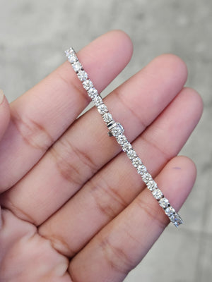 3.98 ct Lab 5.75 inches Tennis Bracelet