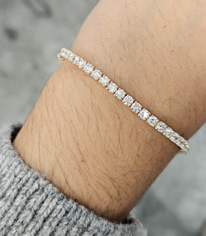 5.97 ct Lab 7 inches Yellow Tennis Bracelet