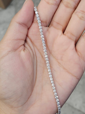 3.98 ct Lab 5.75 inches Tennis Bracelet