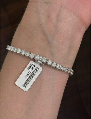 *Resize to 6.5 inches * 12.22 CT Lab Tennis Bracelet