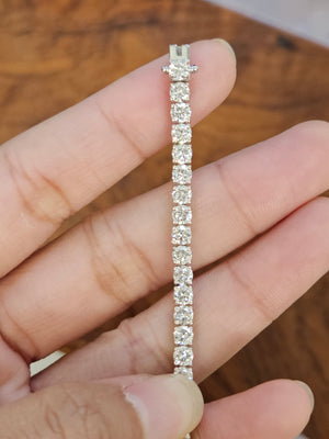 8.05 ct Lab 7 inches Tennis Bracelet