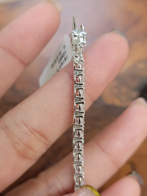 10.87 CT Lab 7.25 inches Tennis Bracelet