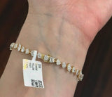 5.81ct Multi Shaped Lab Diamond Tennis Bracelet