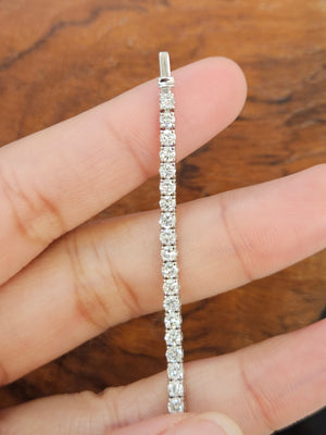 4.16 CT Lab 7 Inches Tennis Bracelet