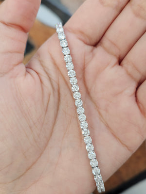 9.08 ct Lab 6.5 inches Tennis Bracelet