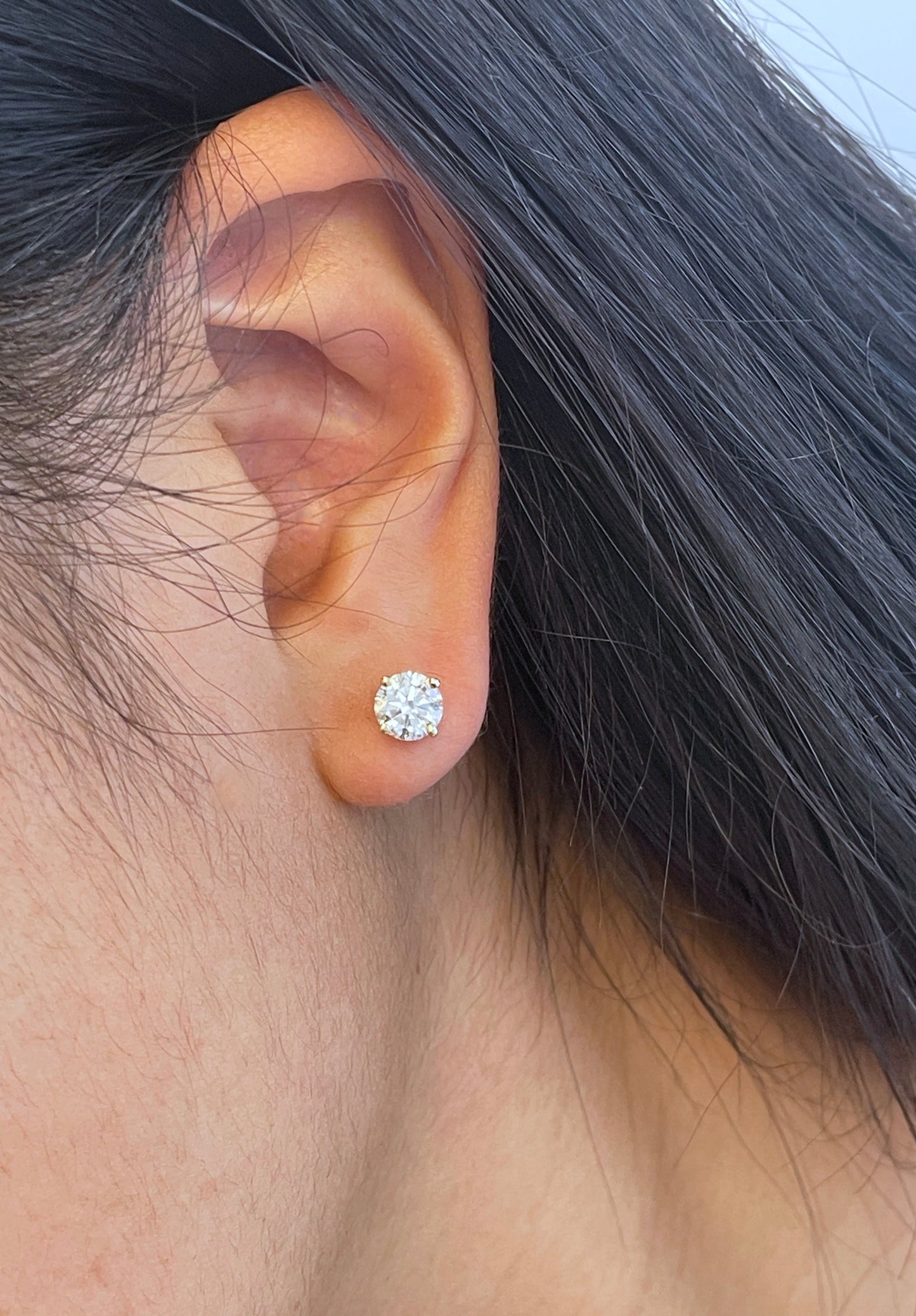 1.44 CTTW to 1.55 CTTW Lab Studs