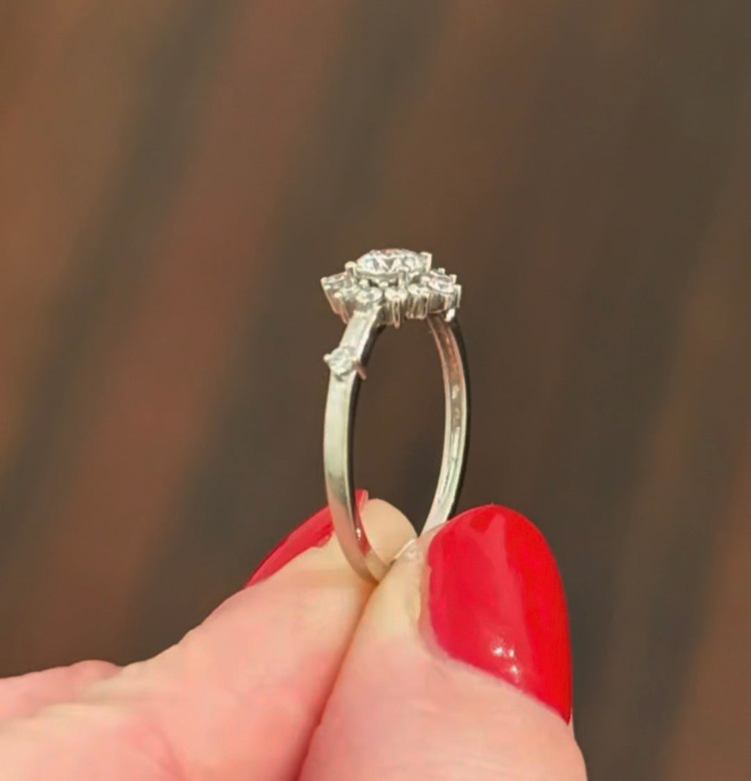 White Gold 0.21ct Lab Diamond Ring